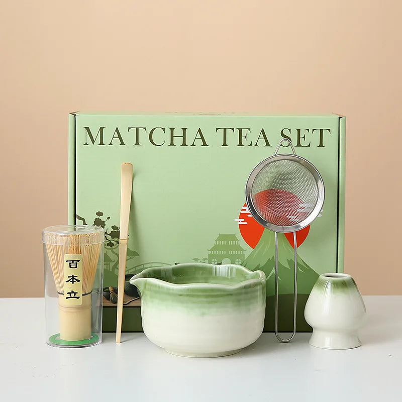 Floral Ceramic Matcha Set