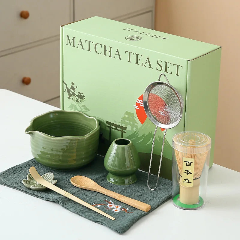 Floral Ceramic Matcha Set