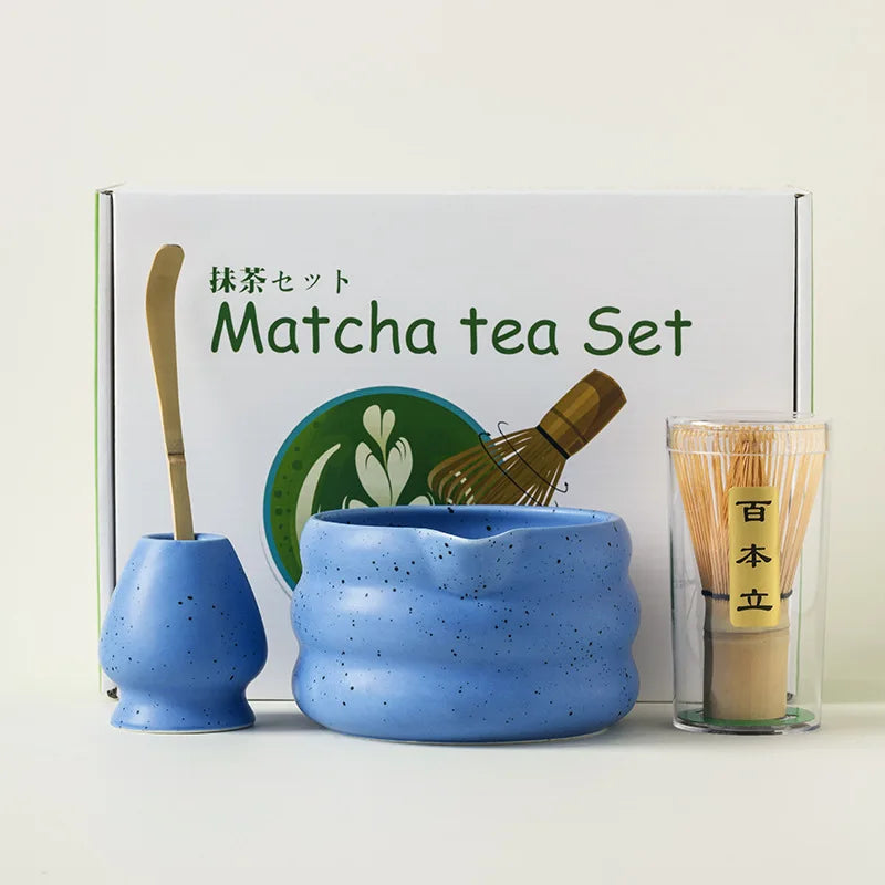 Japanese Ceramic Matcha Tea Set – Elegant White Edition