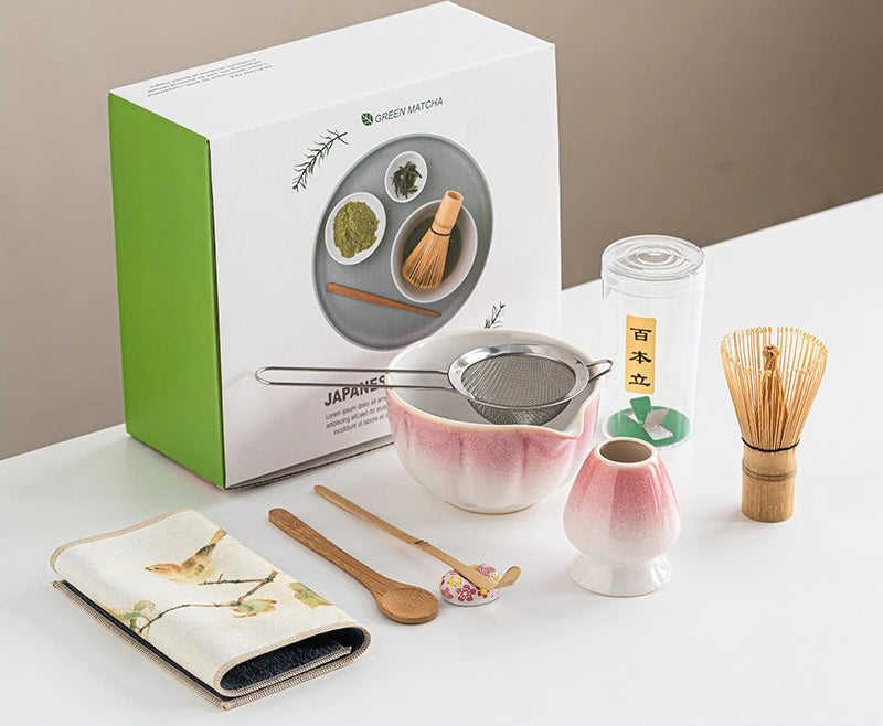 Cherry Blossom Pink Matcha Set with Master Cup